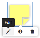 Sticky note button