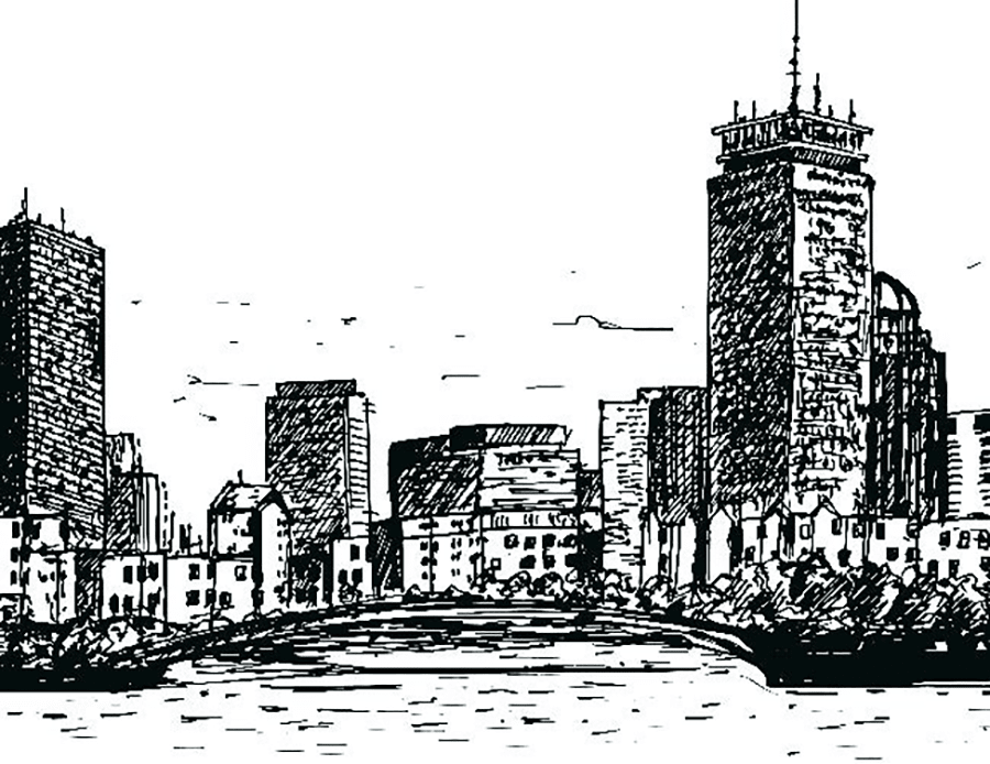 City of Boston Drawing